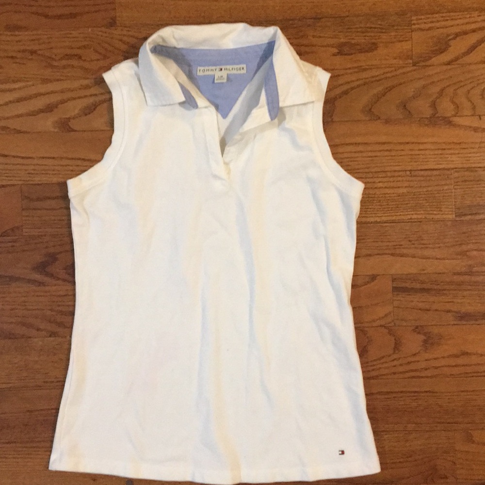 Tommy Hilfiger size large sleeveless collared top